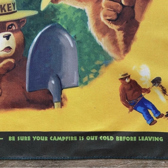 Smokey The Bear Bandana Prevent Wildfires Mandala Forest Woods Scarf - Picture 6 of 8